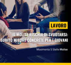 Lavoro, il Molise rischia di svuotarsi: subito misure concrete per i giovani